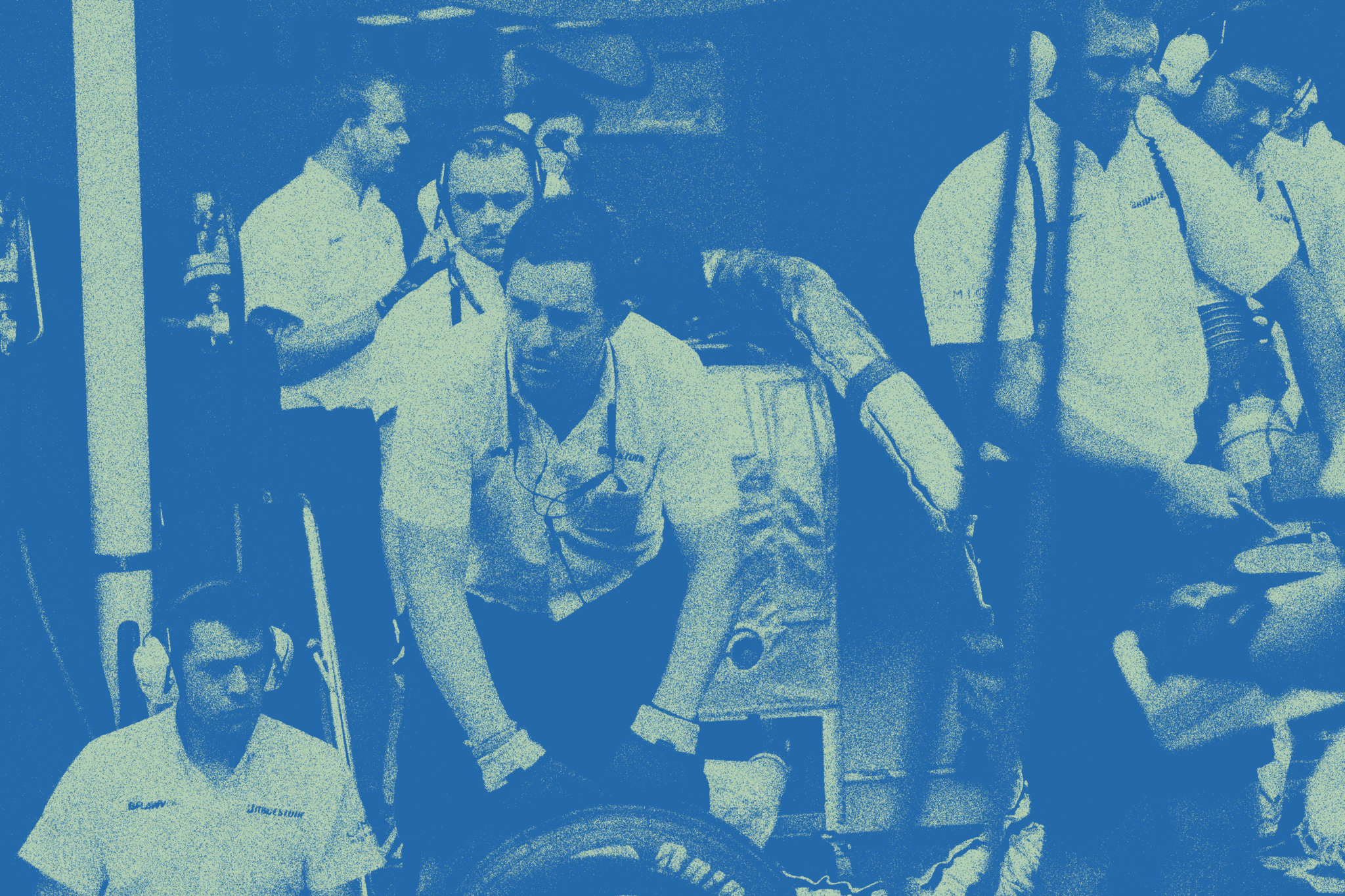 Formula 1 Pit Crew at the Belgian Grand Prix, 2009 (from Flickr/nick@]